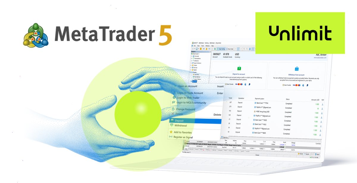 MetaTrader5下载_MT5下载_同步登录中心：MetaTrader 5内置支付功能添加新提供商 - Unlimit（封面配图）